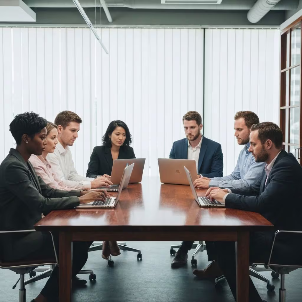 Our team at work